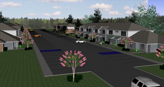 Renaud Place Townhomes site rendering